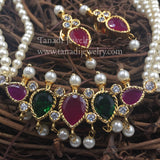 PTH - Tanmani Green, White or Pink Stones with Earrings