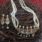 PTH - Tanmani Green, White or Pink Stones with Earrings