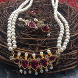 PTH - Tanmani Green, White or Pink Stones with Earrings