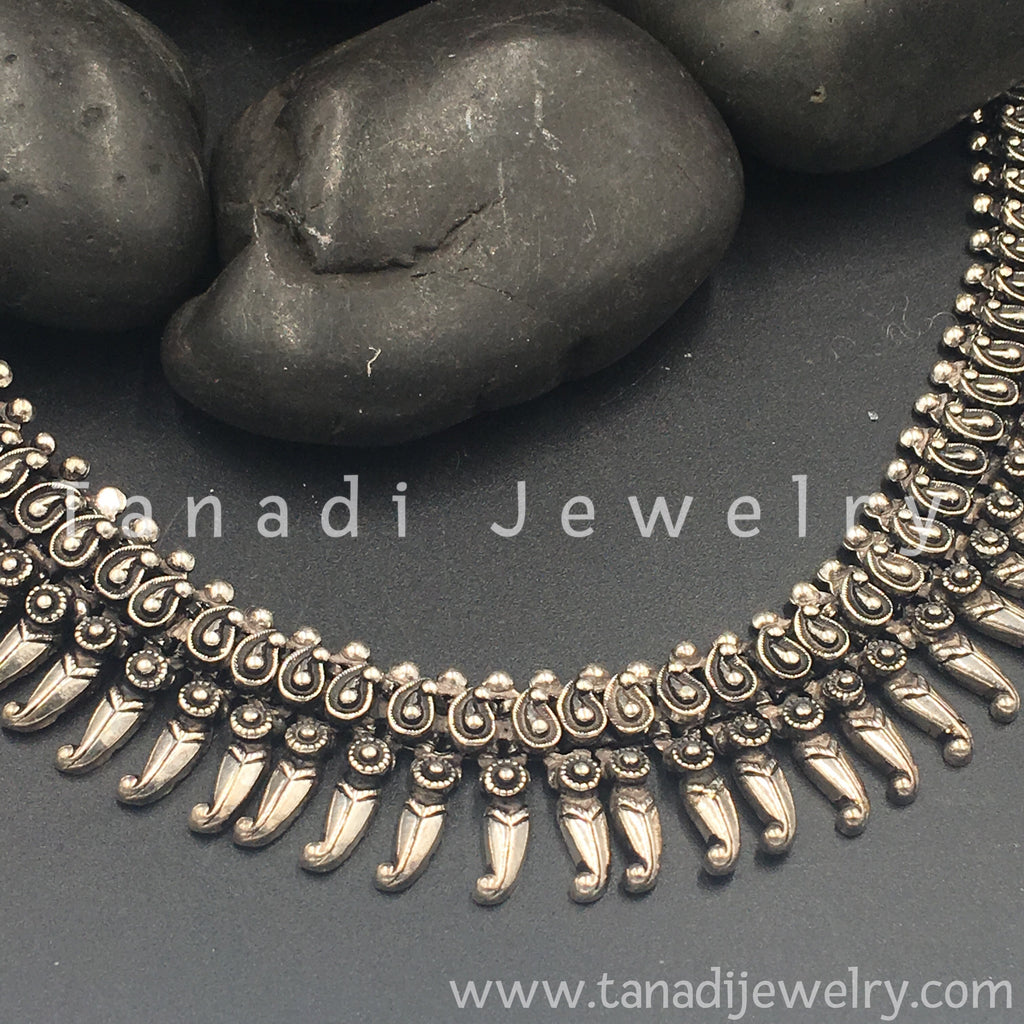 Long Oxidised Koiree Necklace - D3