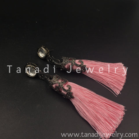 Tassel Earring - Pink