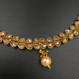 Double line pearl drop fit-necklace