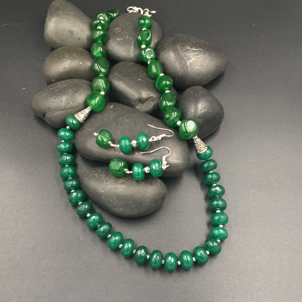 Beads Mala - Single Line - Green