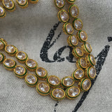 Long 2 string kundan necklace