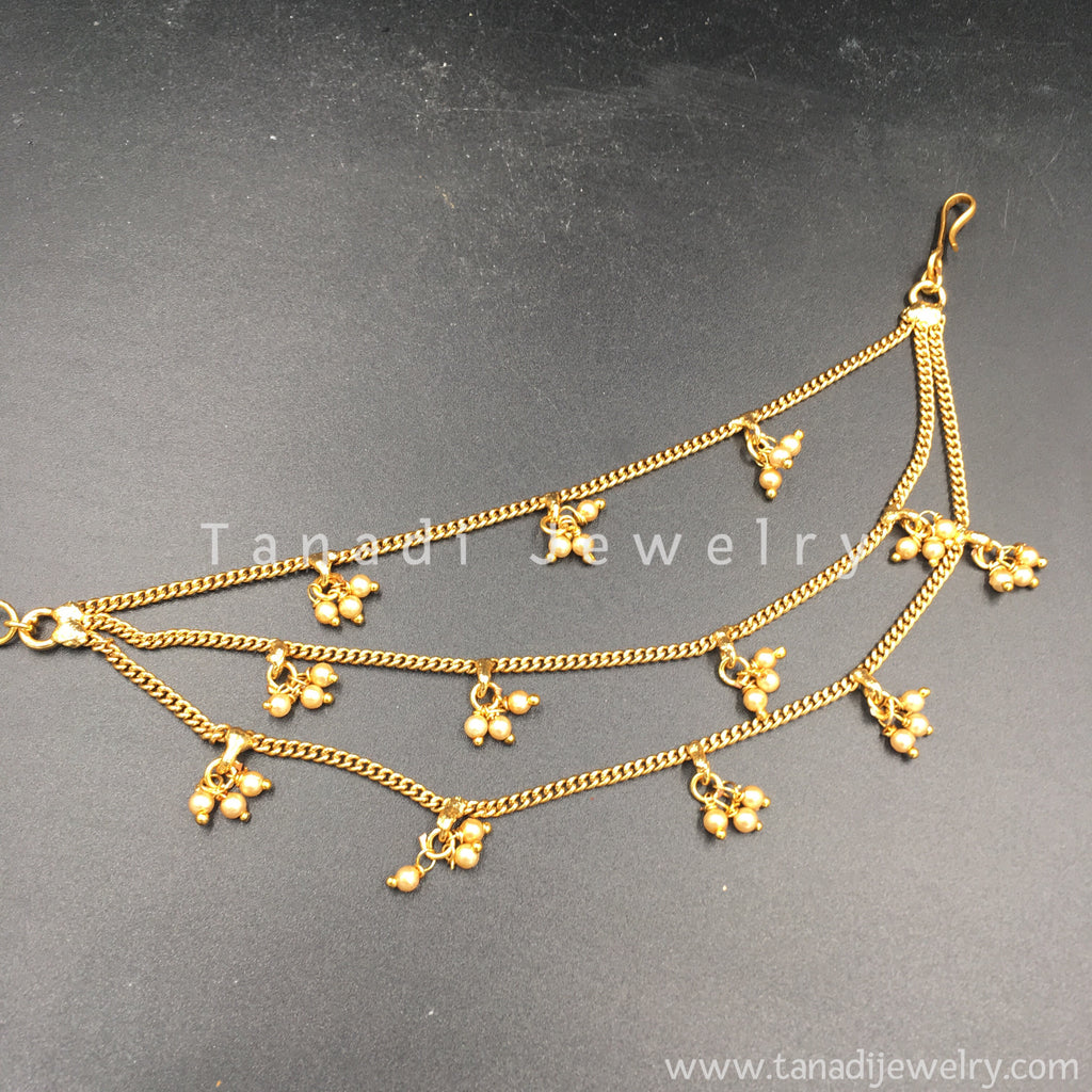 Golden Earchain with Moti Clusters - Three Layers