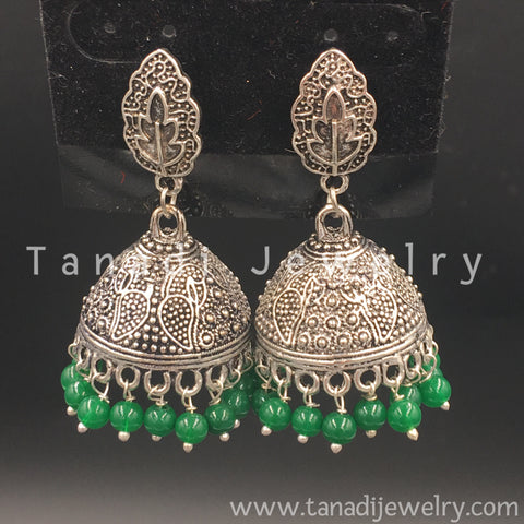Oxidised Earring - 8