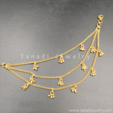Golden Earchain with golden Clusters - Three Layers