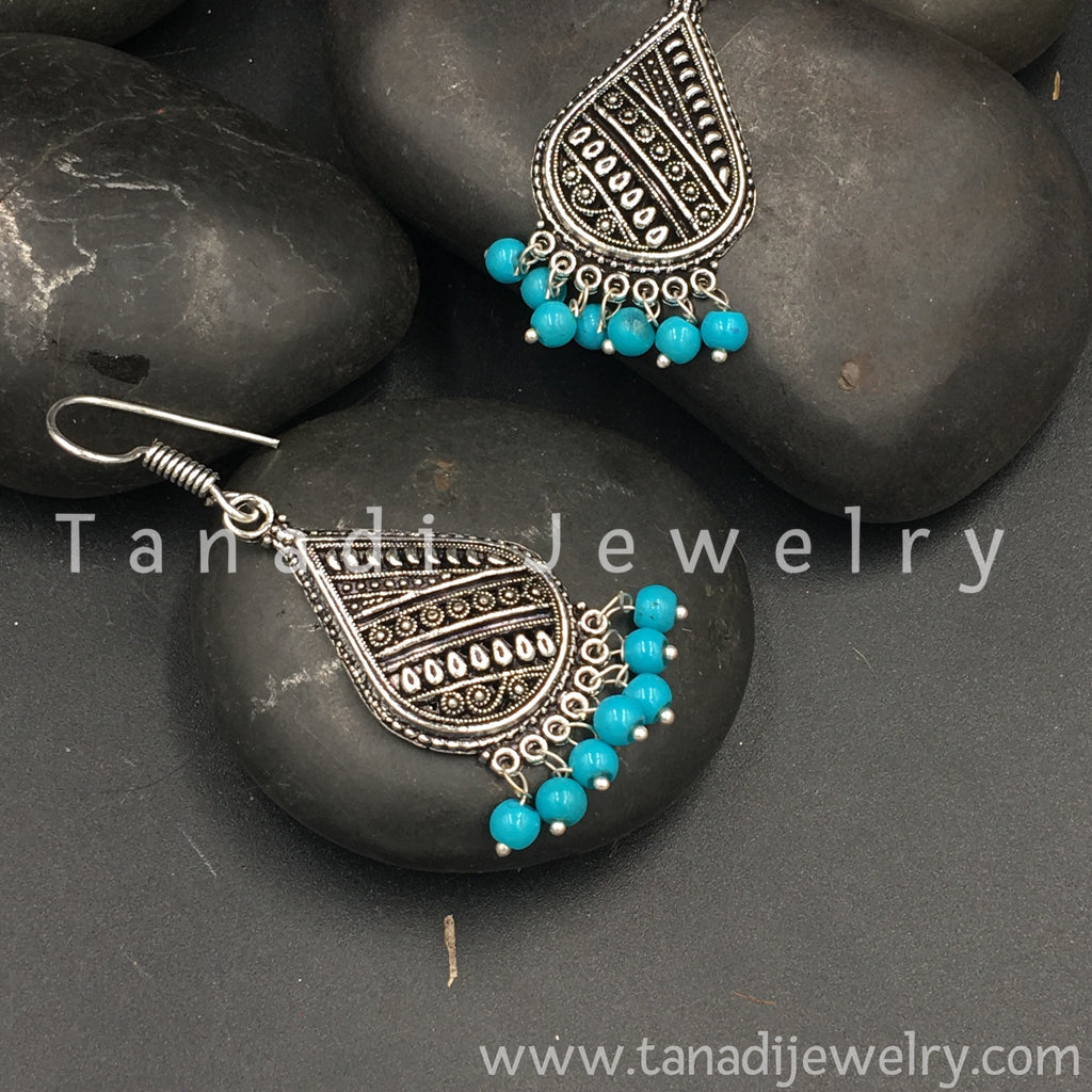 Oxidised Earring - 35